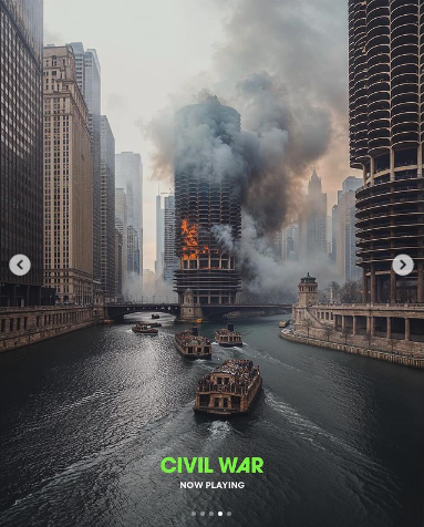 Civil War AI Poster
