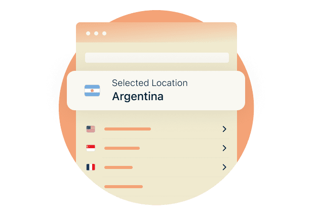 Håll ditt digitala liv uppkopplat Vissa webbplatser kan blockera IP-adresser utanför Argentina. Med ExpressVPN kan du behålla privat åtkomst ti...
