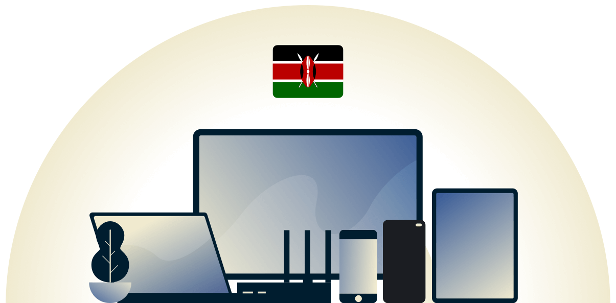 Kenya VPN beskytter en række forskellige enheder.